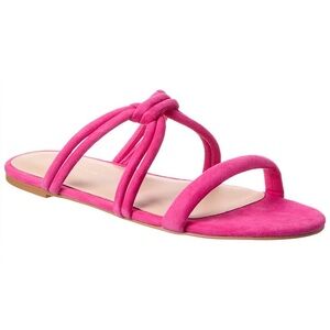 Stuart Weitzman Twisted Knot Pink Sandals